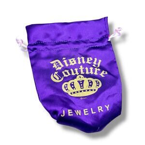 Early 00s Disney Couture Drawstring Jewelry Dust Bag Pouch 4.5” X 4”